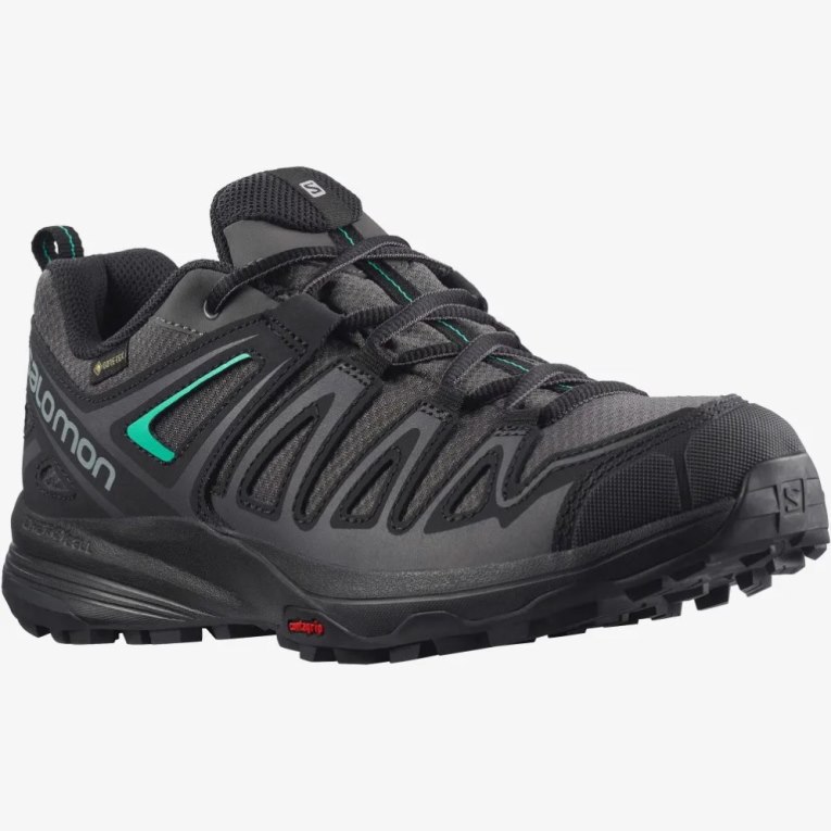 Black Salomon X Crest GTX Women's Hiking Shoes | PH 34876Y